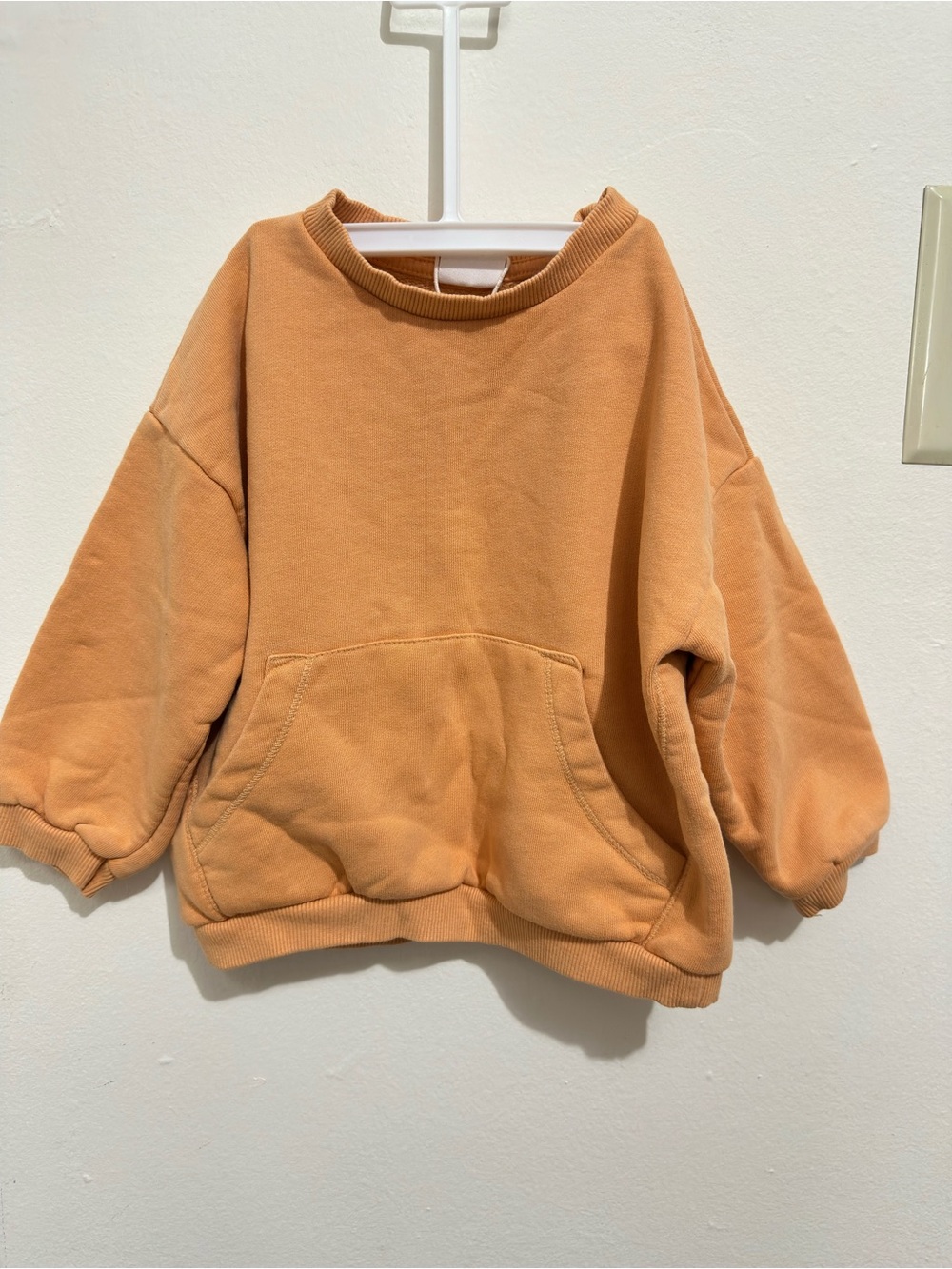 Zara Kids 2-3 yrs old Pullover Sweatshirt in Light Orange